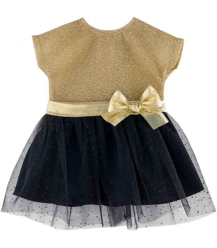 Corolle Dockkläder 36M Party Dress guld/svart