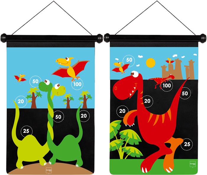 Scratch Spel Pilkastning magnetisk Dinosaurie