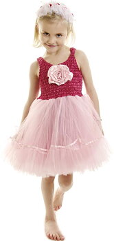 Minisa Utklädning Klänning Ballerina cerise