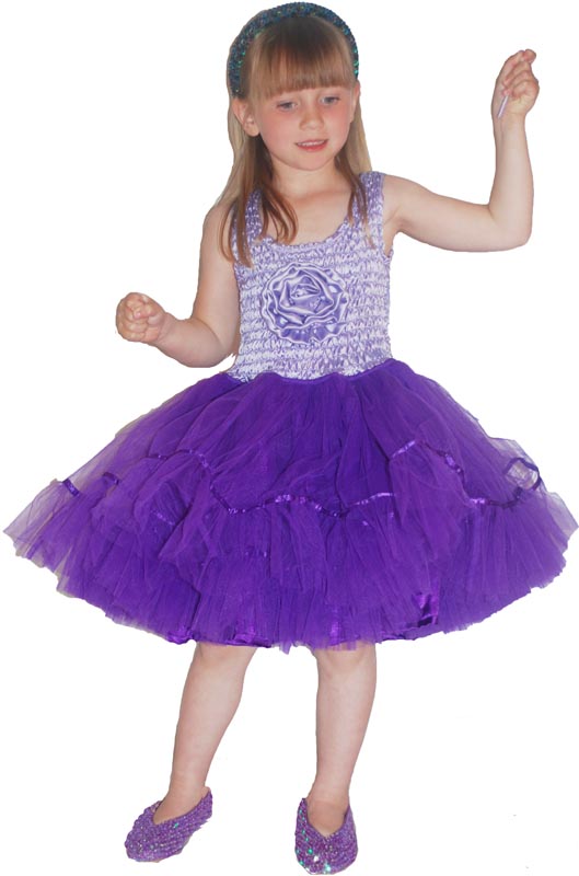 Minisa Utklädning Klänning Ballerina lila