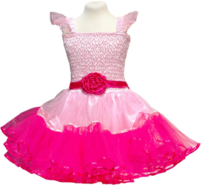 Minisa Utklädning Klänning ljusrosa/cerise