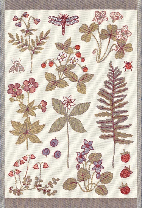 Ekelund Handduk 35 x 50 cm 7 blommor*