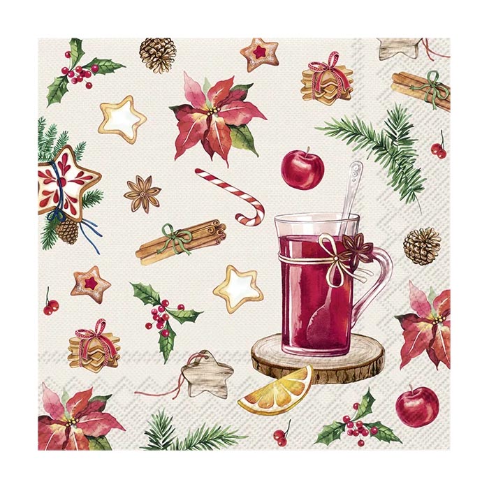 ihr Kaffeservett Jul Glögg