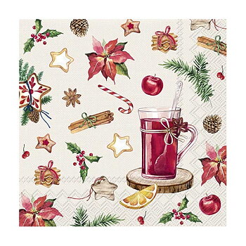 ihr Kaffeservett Jul Glögg