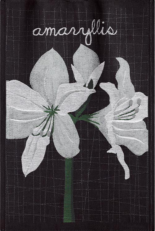 Ekelund Handduk 48 x 70 cm Lindas Amaryllis text*