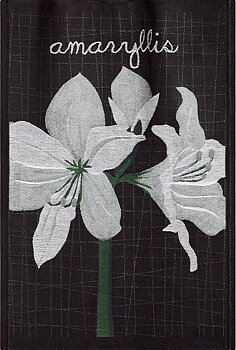 Ekelund Handduk 48 x 70 cm Lindas Amaryllis text*