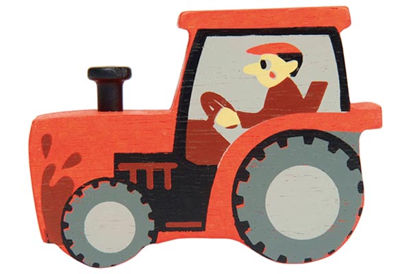 Tender Leaf Träleksak Traktor