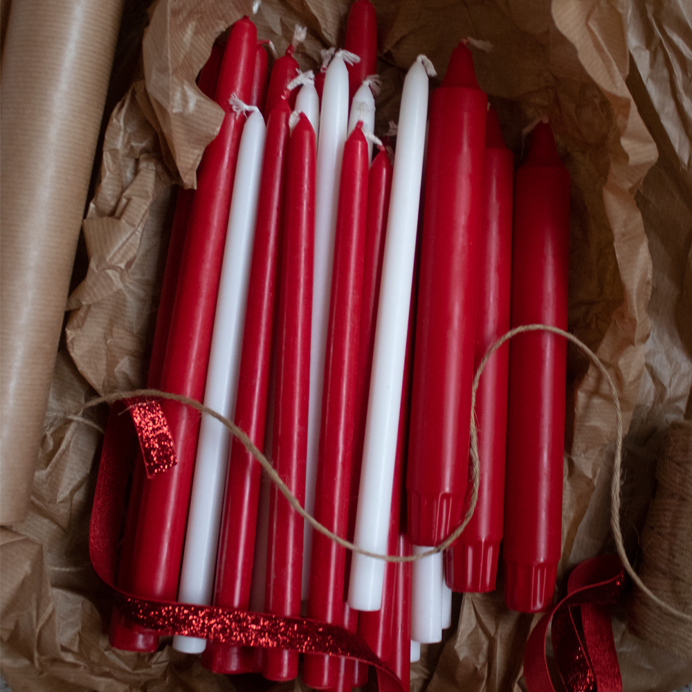4er-Pack Birgittaljus I Rot I Ø 13 x H 215 mm - 5