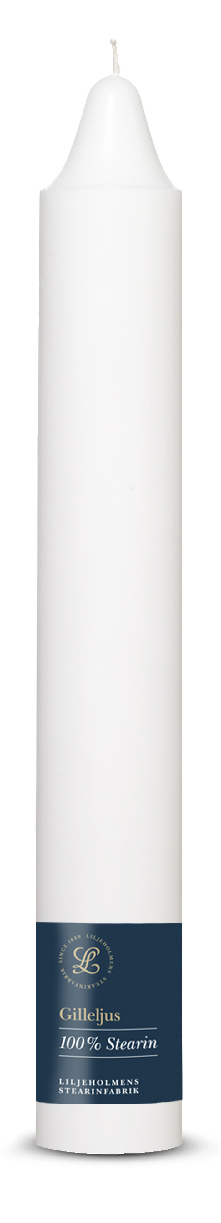 Gilleljus Ø 50 x H 350 mm | Weiß - Traditionelle Kirchenkerze 