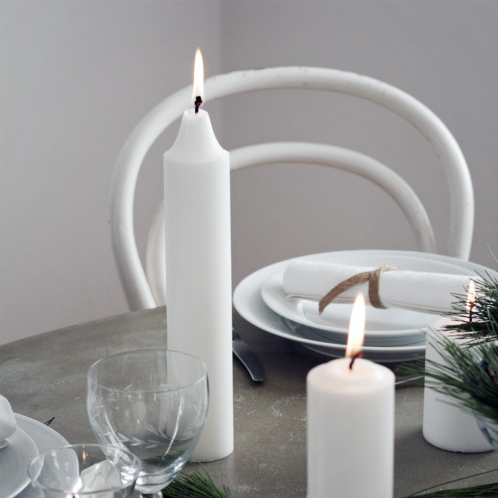 Gilleljus Ø 50 x H 275 mm | Weiß - Traditionelle Kirchenkerze  - 2