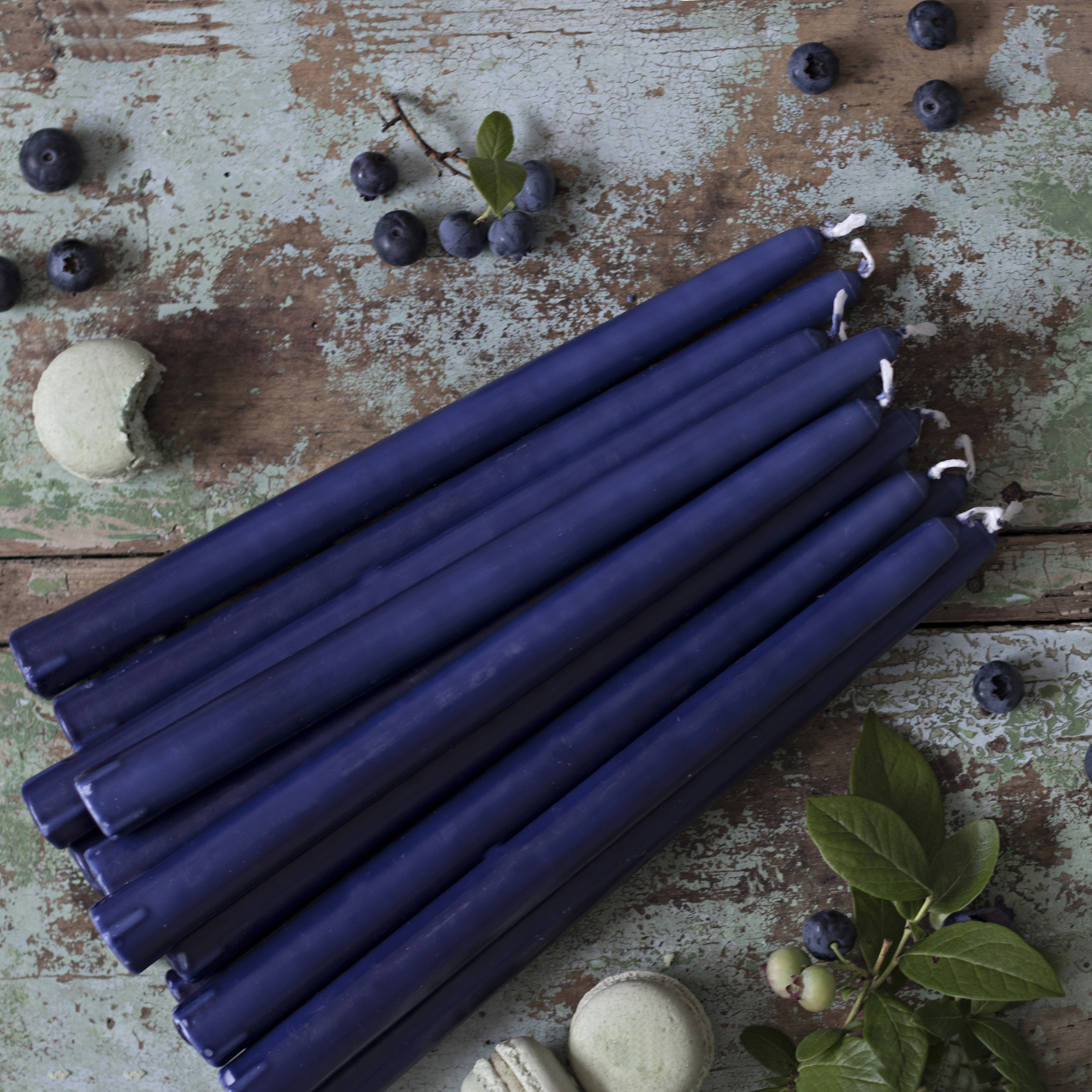 Christina Antikljus 8er-Pack Blaubeere I Ø 22 x H 255 mm – 100 % Stearin - 6