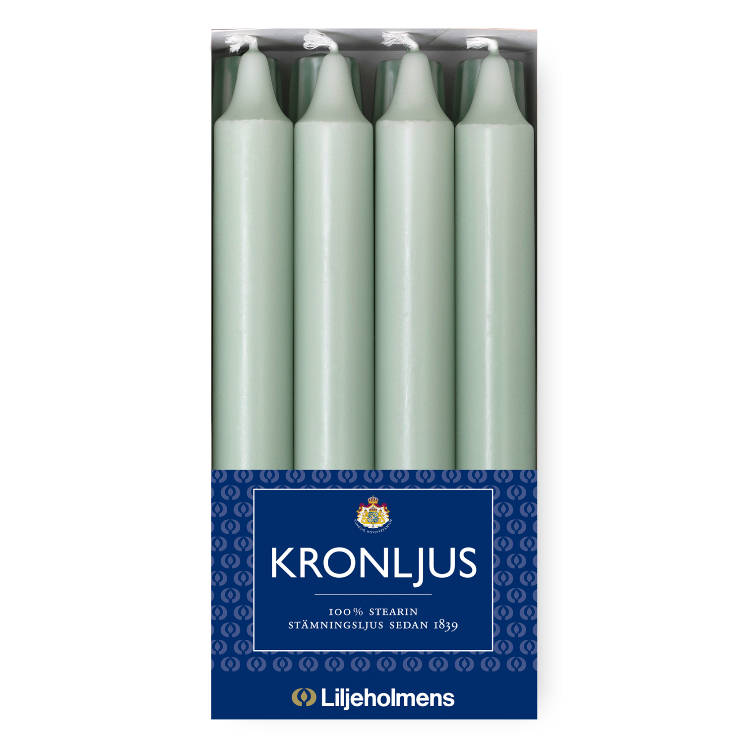 Kronljus Stabkerze 8er-Pack Salbei I Ø 23 x H200 mm – 100 % Stearin