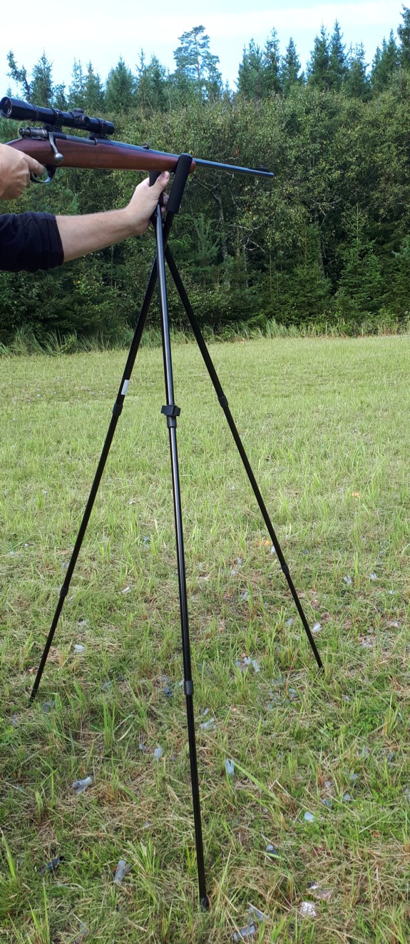 Tripod skjutstöd för gevär