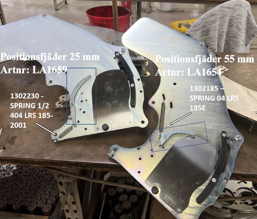Laporte positionsfjäder 1" - 2