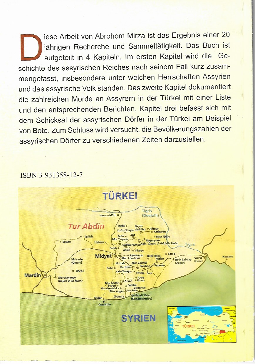Dokumentation über ermordungen und verfolgungen der assyrischen christen in der Türkei 1976-2007 - 2