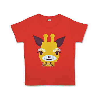Röd giraff t-shirt - Coq en Pâte