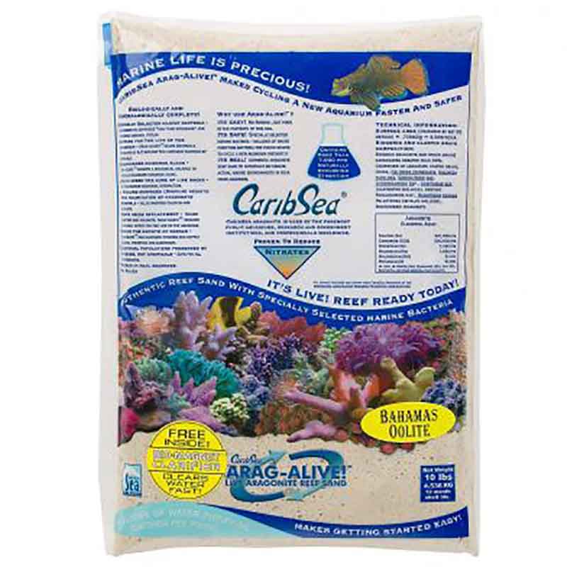 CaribSea's Arag-alive Bahamas Oolite sand 9,07kg