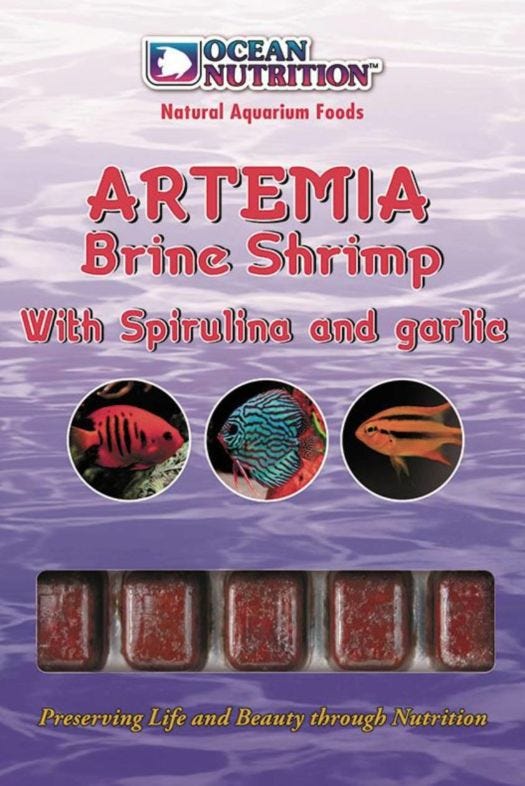 ARTEMIA WITH SPIRULINA AND GARLIC 100GR (Artemia sp)