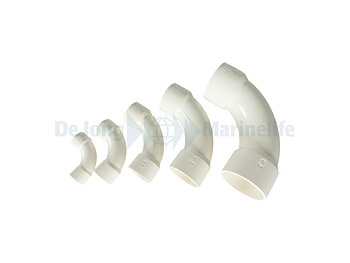 Vit PVC  Böj 90 grader