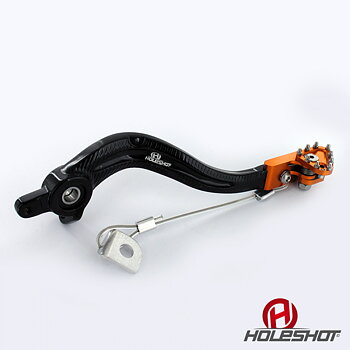 Holeshot, Bromspedal Flex Tip, SVART ORANGE, KTM 85SX 2004-2017