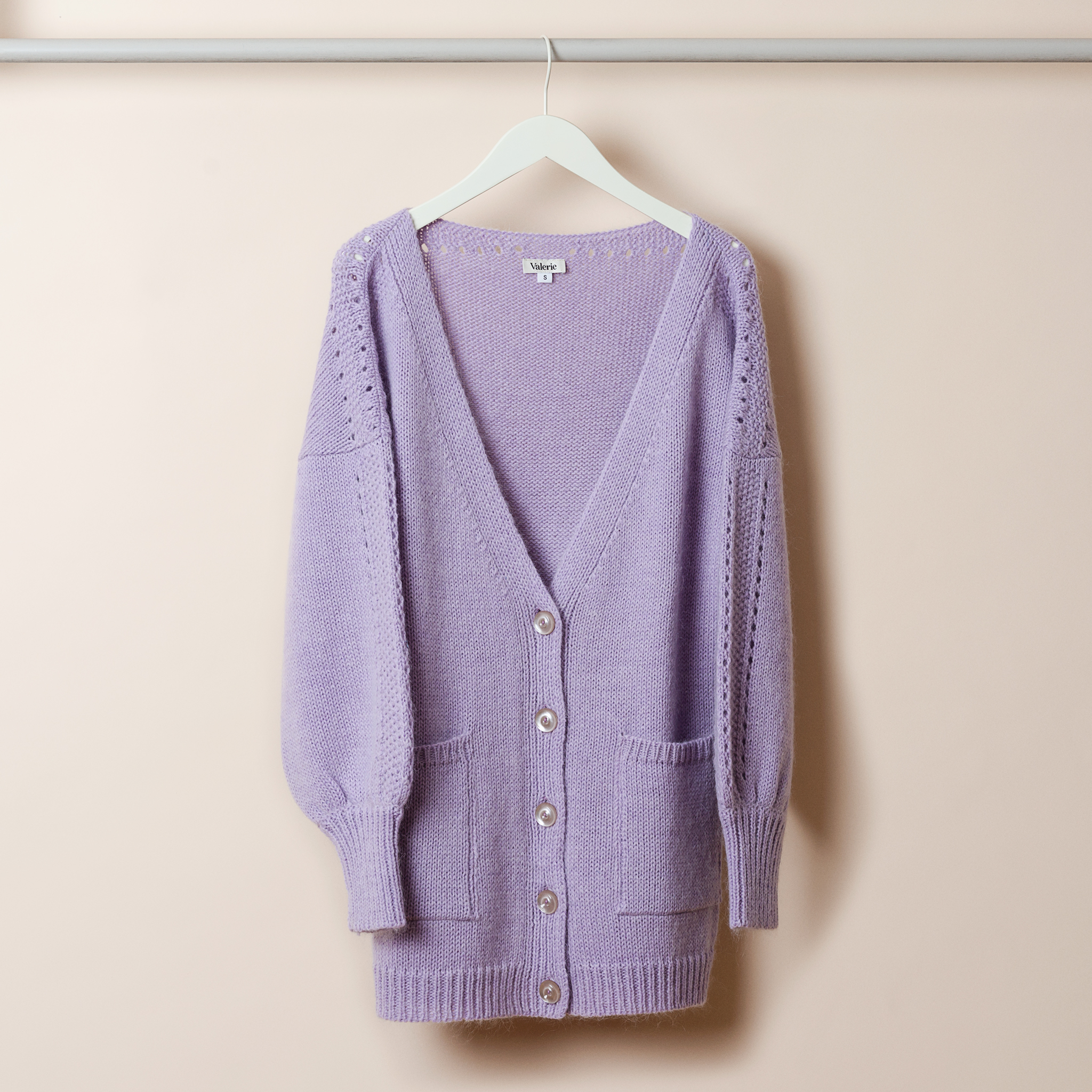 cardigan lilac