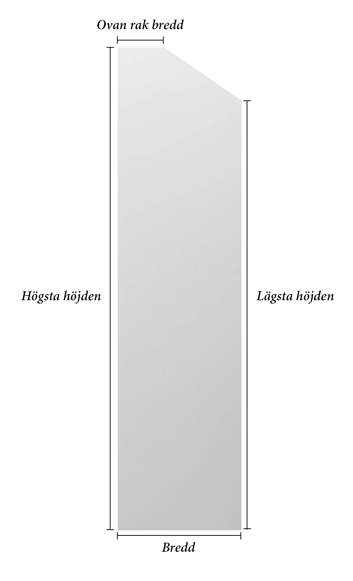 Garderobsdörr Änglaklocka (ovansida med delvis lutning) - 3