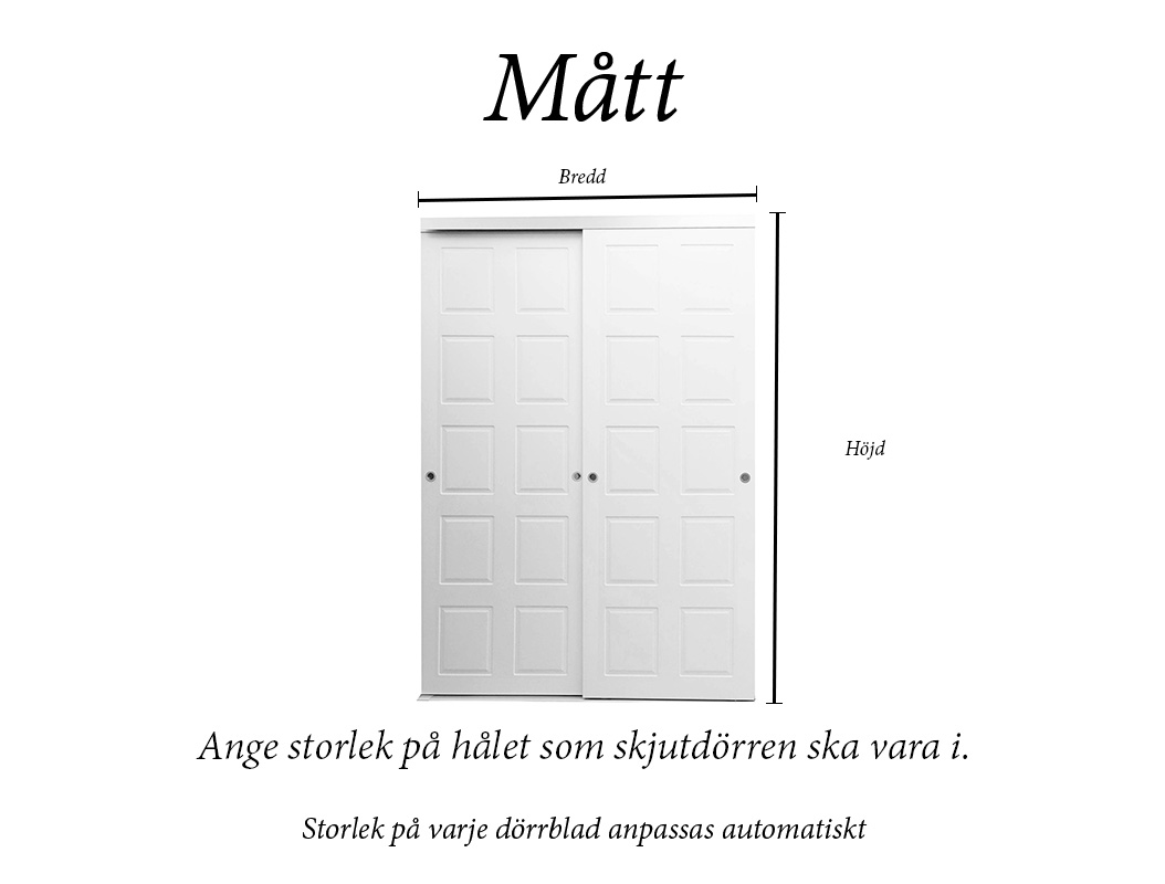 Skjutdörr Murgröna 2-delad - 3