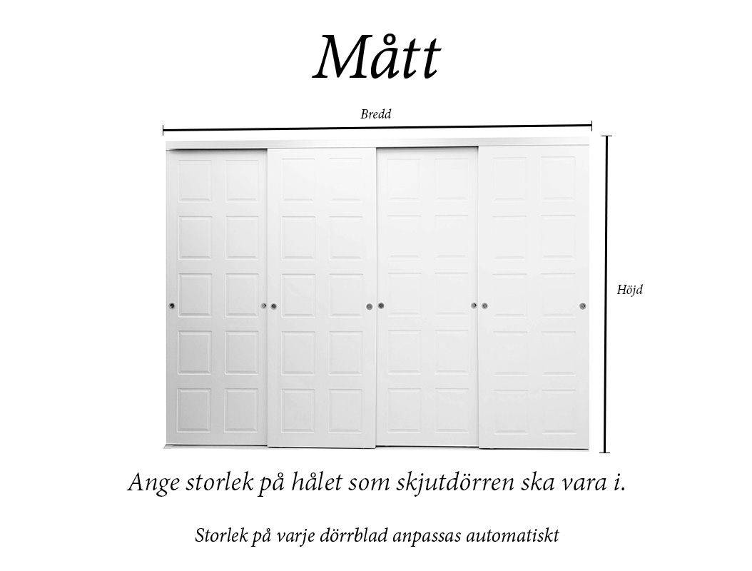Skjutdörr Murgröna 4-delad - 3