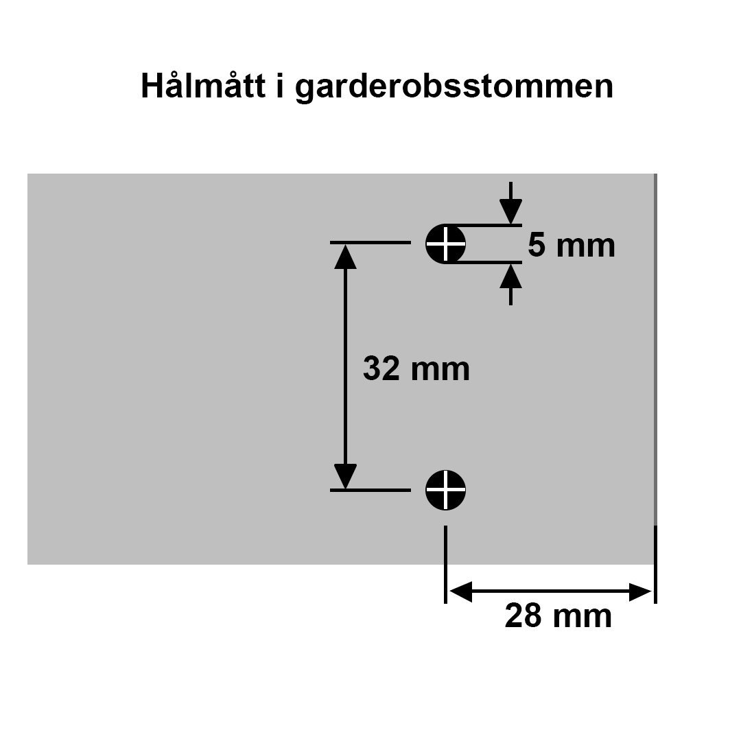 Gångjärn innanförliggande lucka / dörr (st) - 4