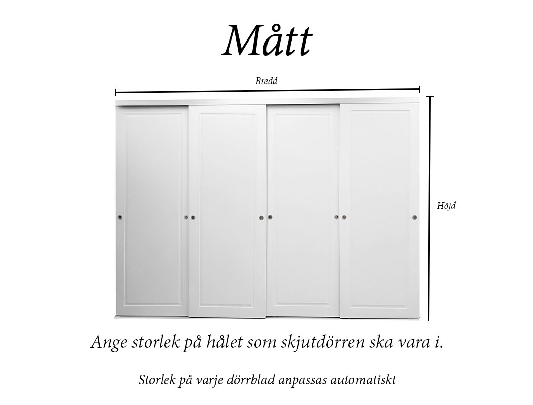 Skjutdörr Amaryllis 4-delad - 3