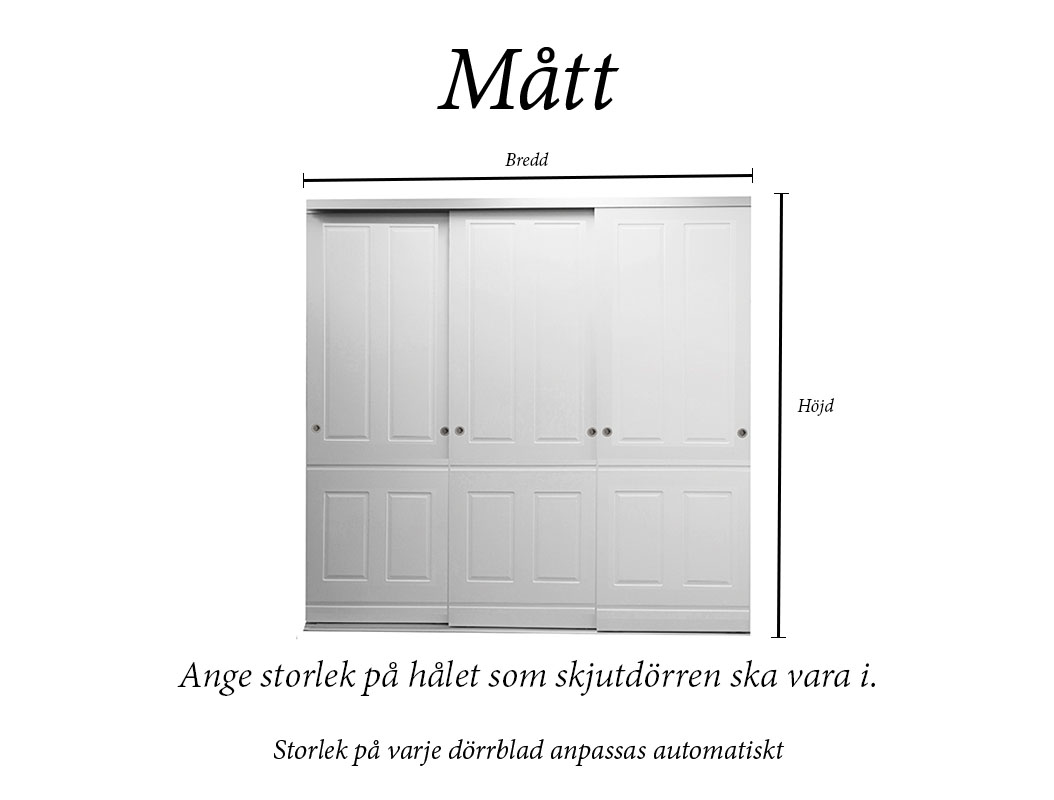 Skjutdörr Tulpan 3-delad - 3