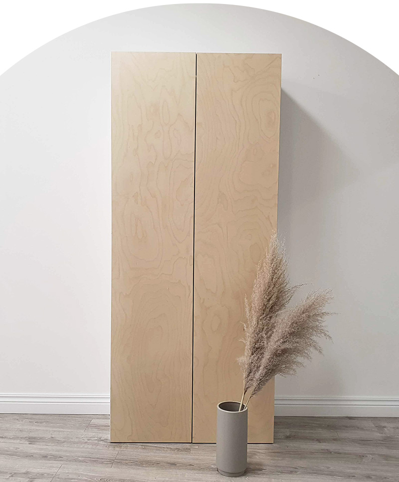 Garderobsdörrar Plywood Björkplywood
