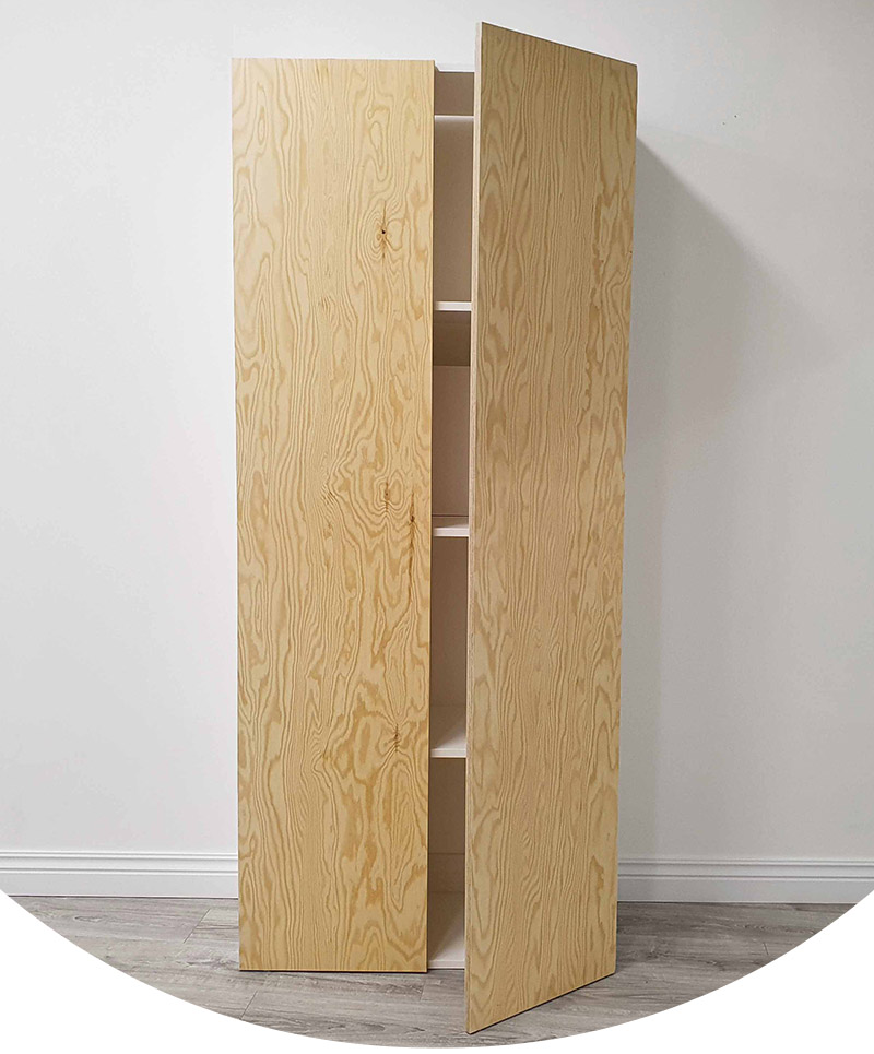 Garderobsdörrar Plywood Furuplywood