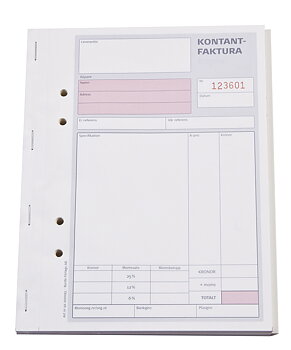 Kontantfaktura A5 3x50blad