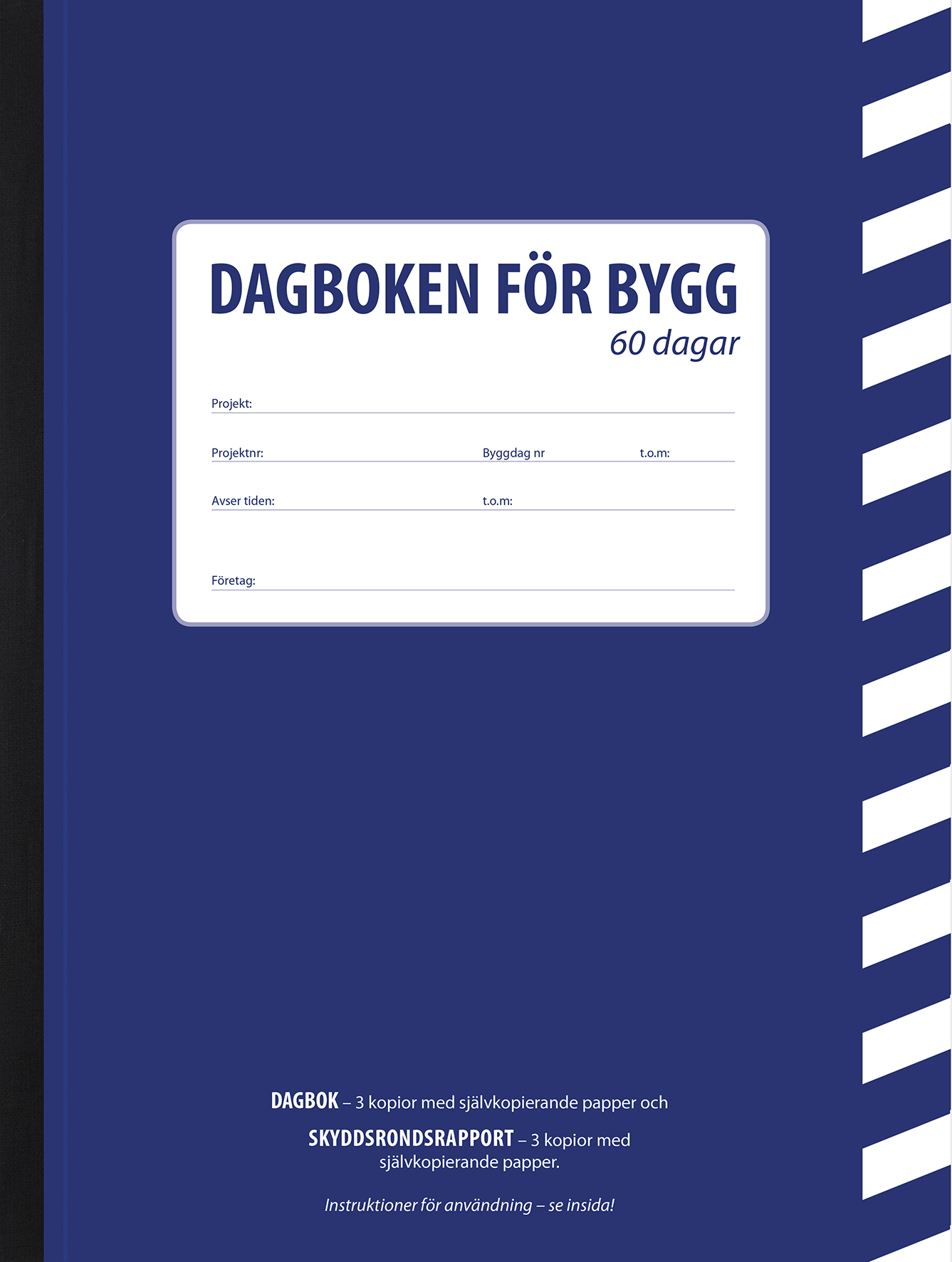Byggdagbok A4 60 dagars