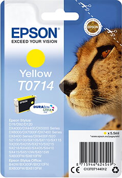 Bläck Epson T0714 gul