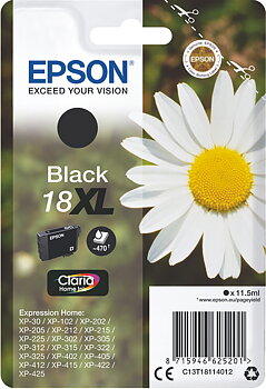 Bläck Epson 18XL svart