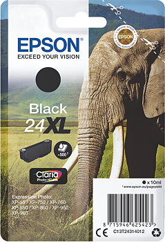 Bläck Epson 24XL svart