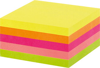 Notiskub Office 76x76mm neon