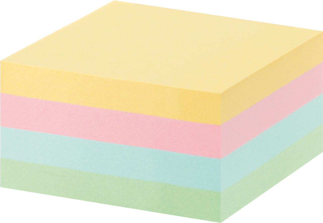 Notiskub Office 76x76 pastell