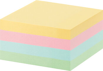Notiskub Office 76x76 pastell