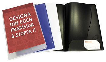 Mapp 2klaff ficka A4 vit