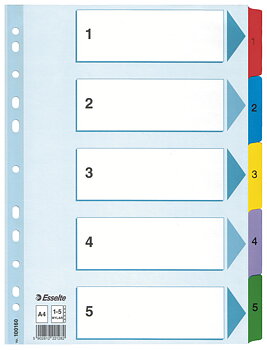 Register Esselte Mylar A4 1-5