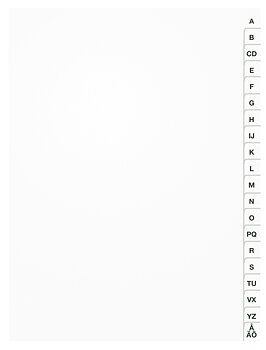 Register vit PP  A4 A-Ö