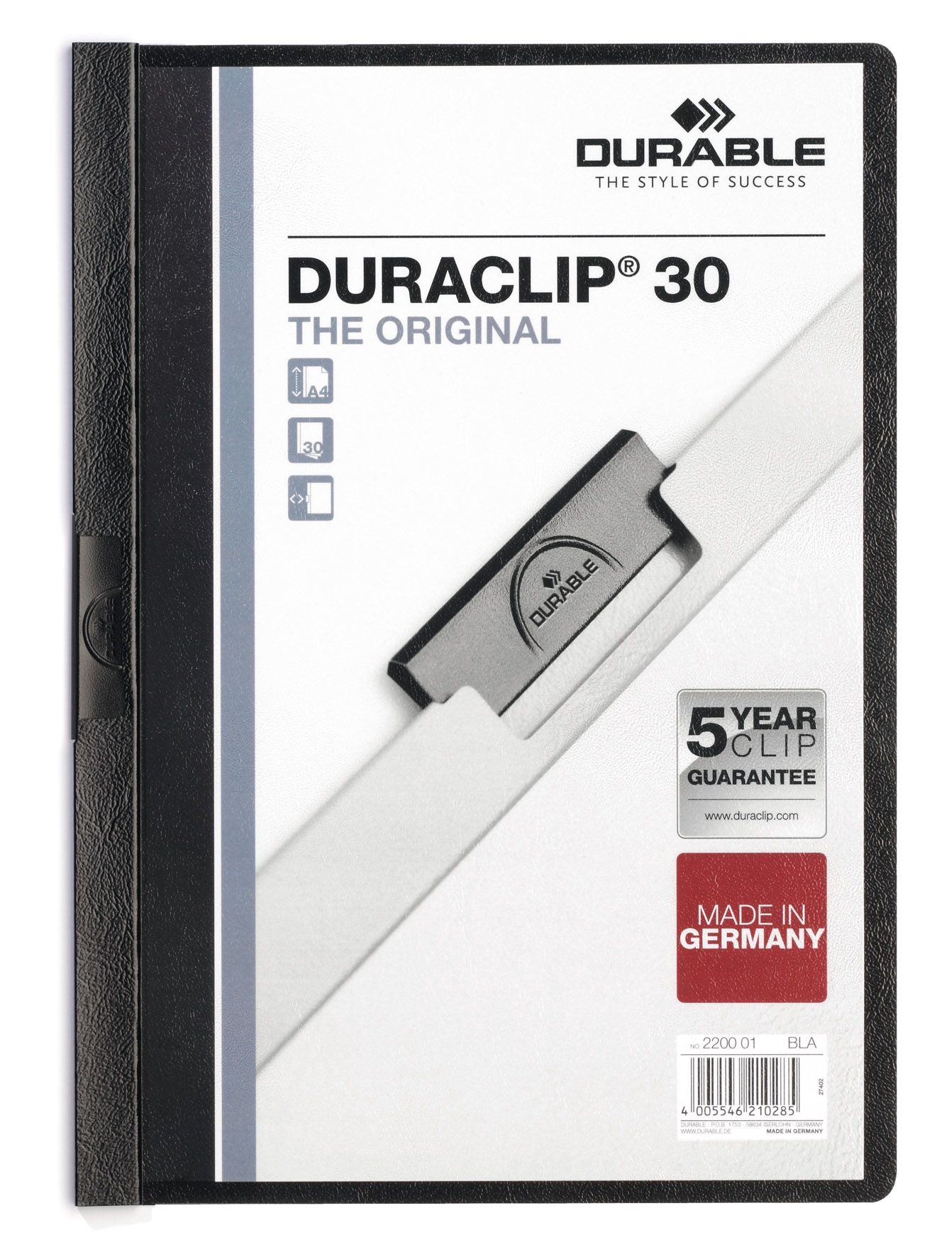 Klämmapp Duraclip 2200 A4 sva