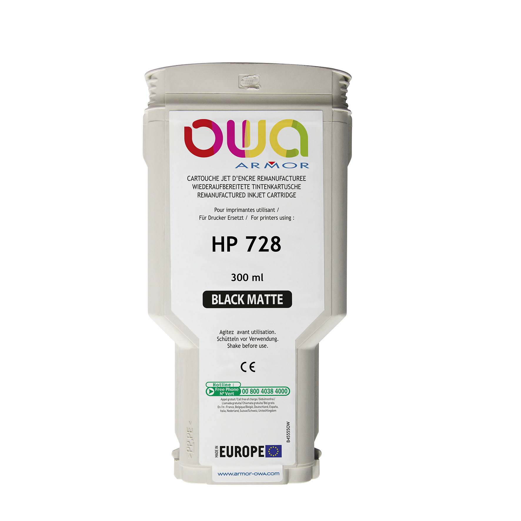 Bläck OWA 728 mattsv. 300ml