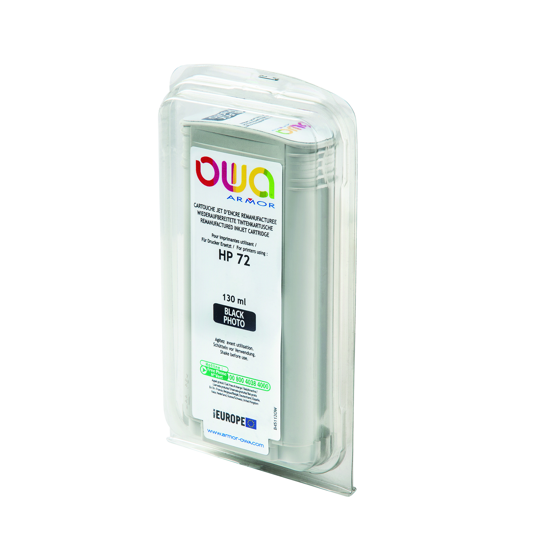 Bläck OWA 72 fotosv. 130ml