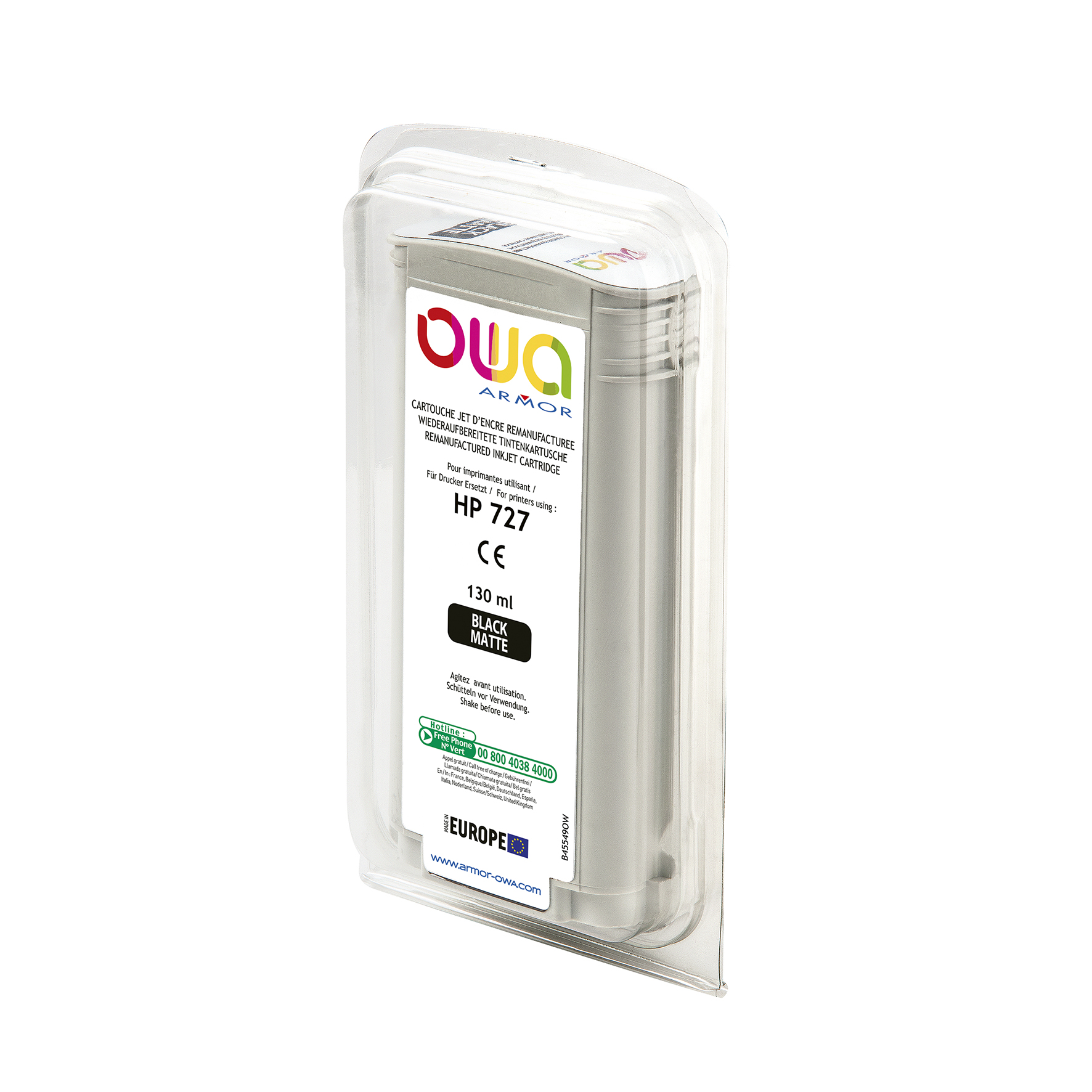 Bläck OWA 727 mattsv. 130ml