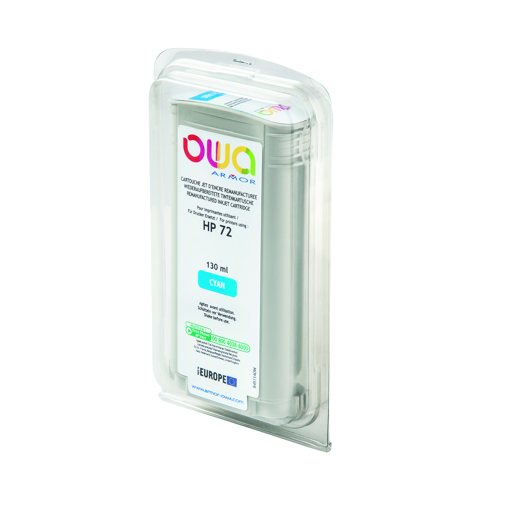 Bläck OWA 72 cyan 130ml