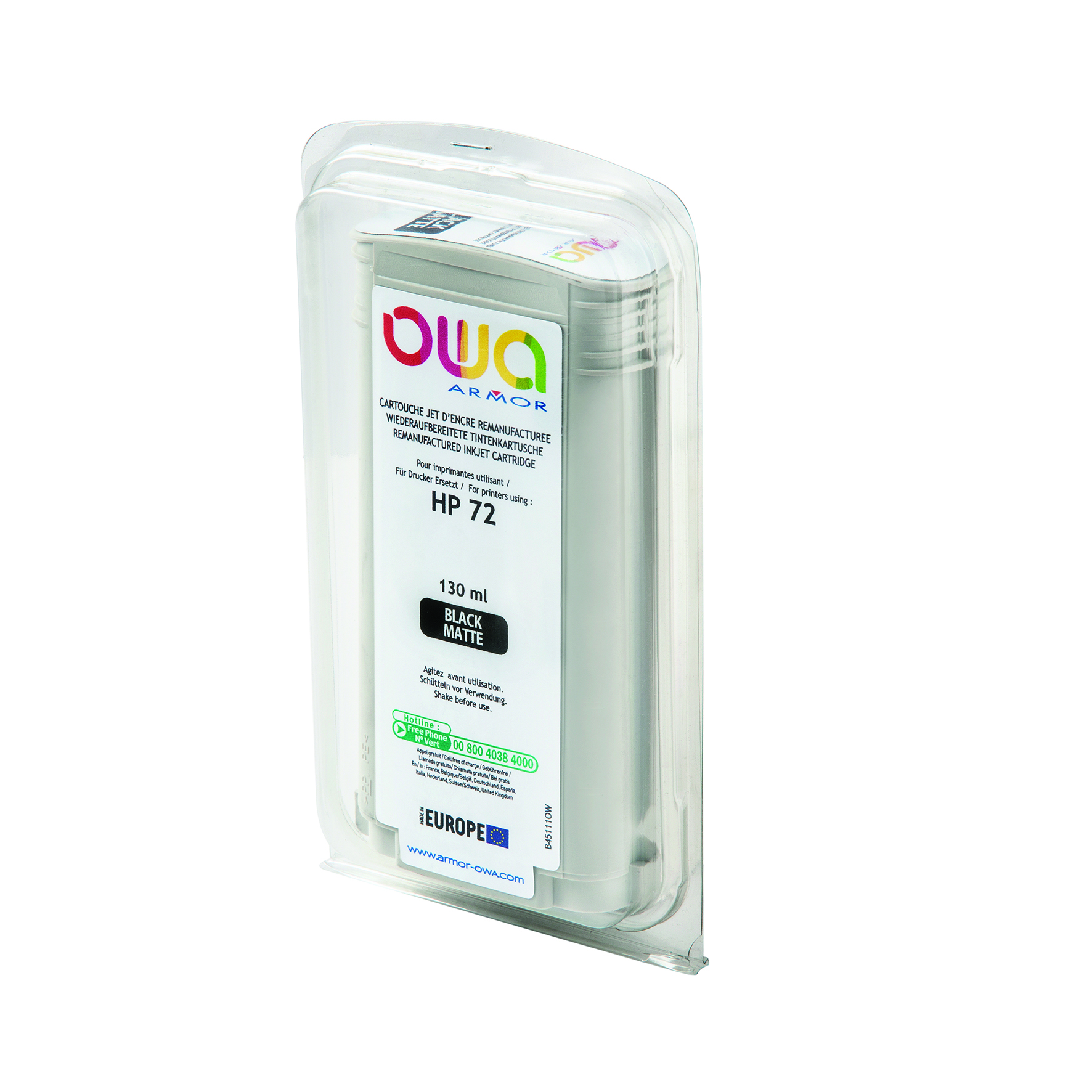 Bläck OWA 72 mattsv. 130ml